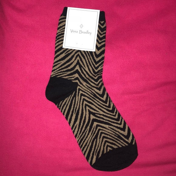Vera Bradley Accessories - Vera Bradley Animal Print Socks, New